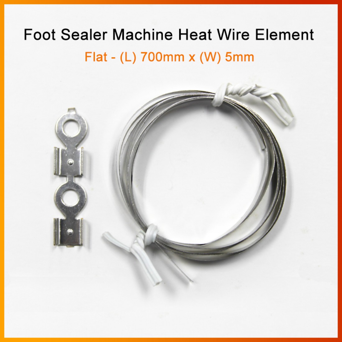700mm x 5mm Foot Sealer Machine Heat Wire Element (Flat Wire)